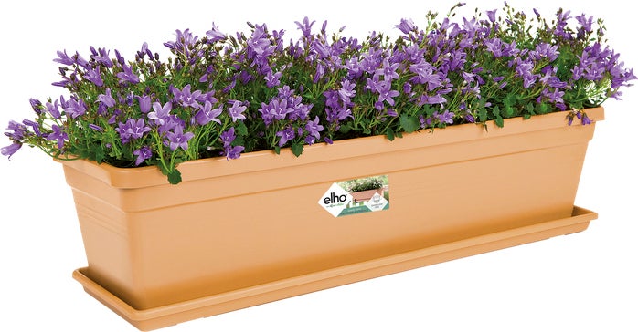 Elho balkonbak Green Basics terracotta 80 x 16,5 x 14 cm