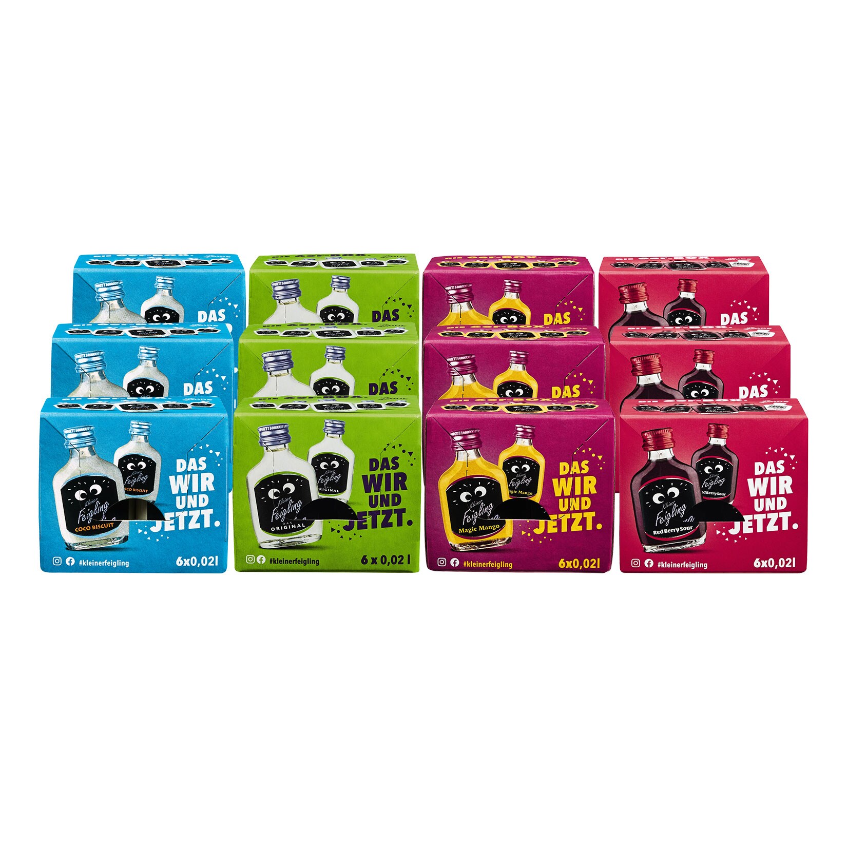 Kleiner Feigling 15,0 - 20,0 % vol 6 x 20 ml, verschiedene Sorten, 12er Pack