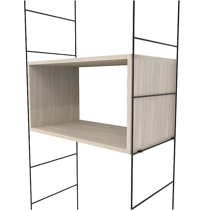 Étagère murale rectangulaire GoodHome Rigga effet chêne L. 60 cm