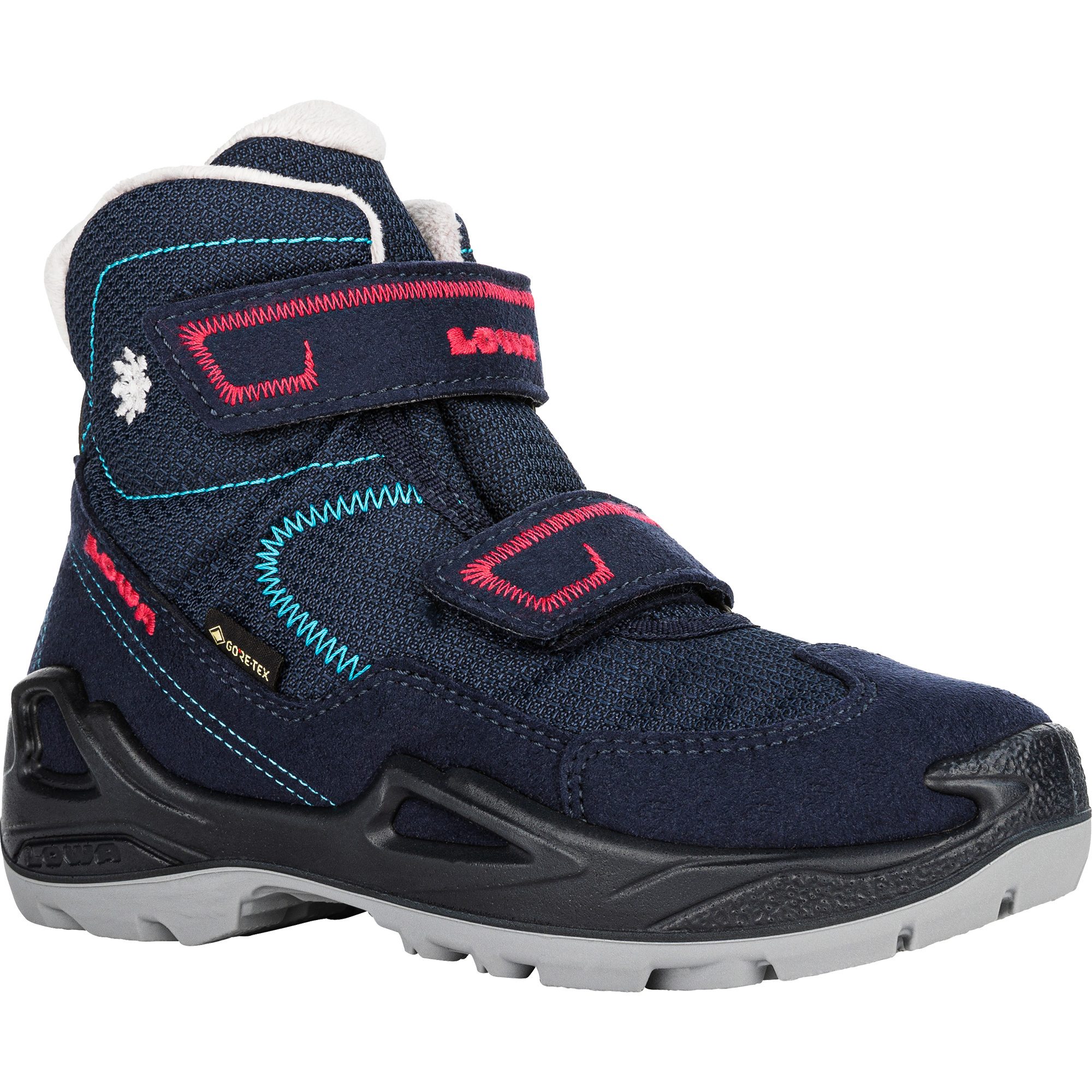 LOWA Milo GORE-TEX® MID Winterschuhe Kinder navy
