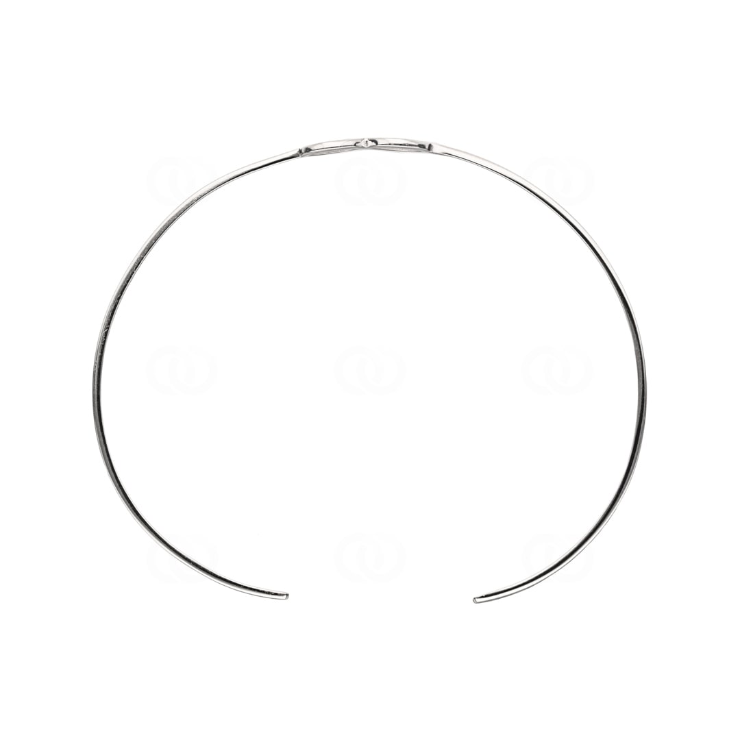 Armreif offen 925 Silber rhodiniert Infinity 58 x 48mm