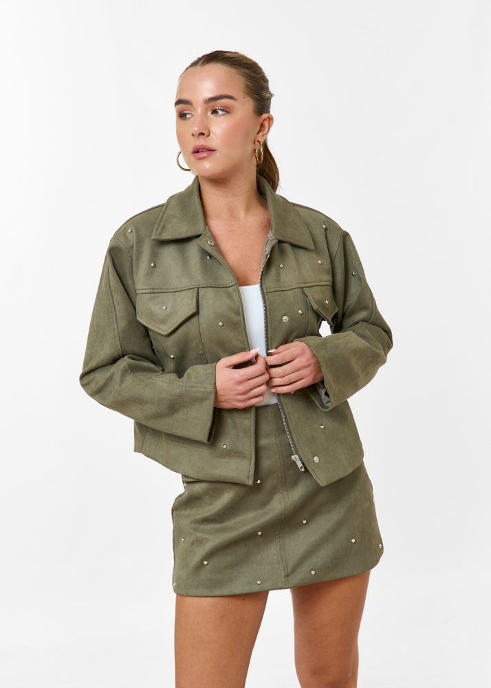 Luna jacket donkergroen