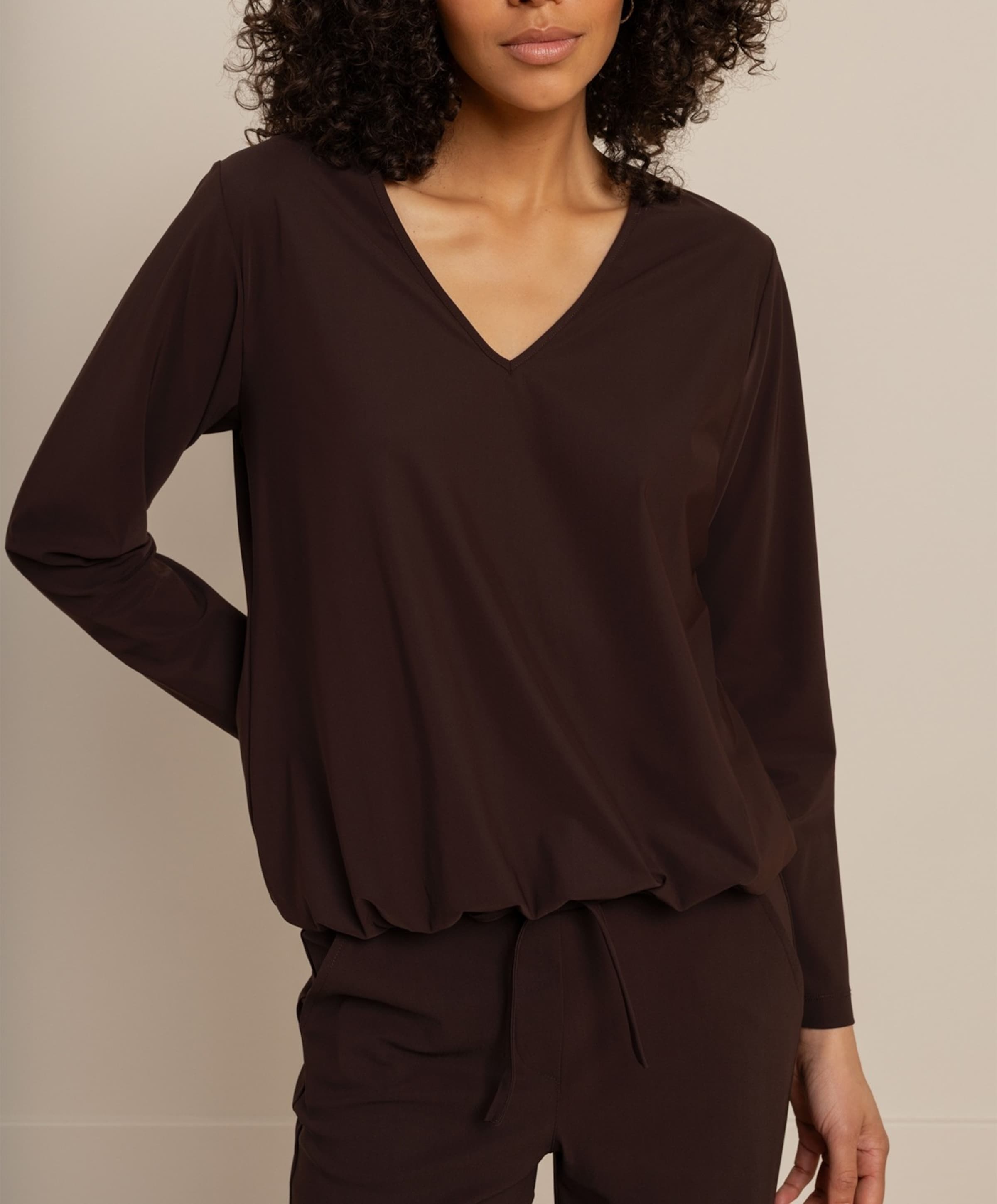 Studio Anneloes Dames longsleeve bruin