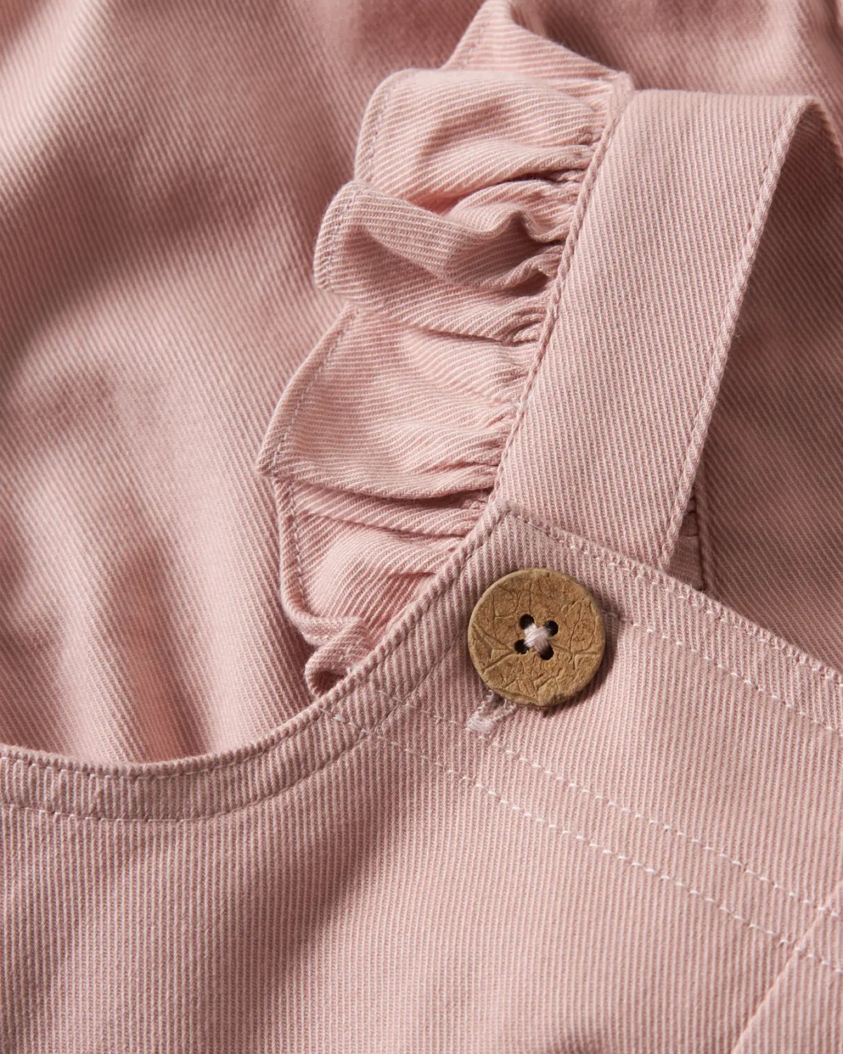 Selebukse Baby M/ Volanger – Øko Bomull | NBFDOREEN LOOSE TWI OVERALL