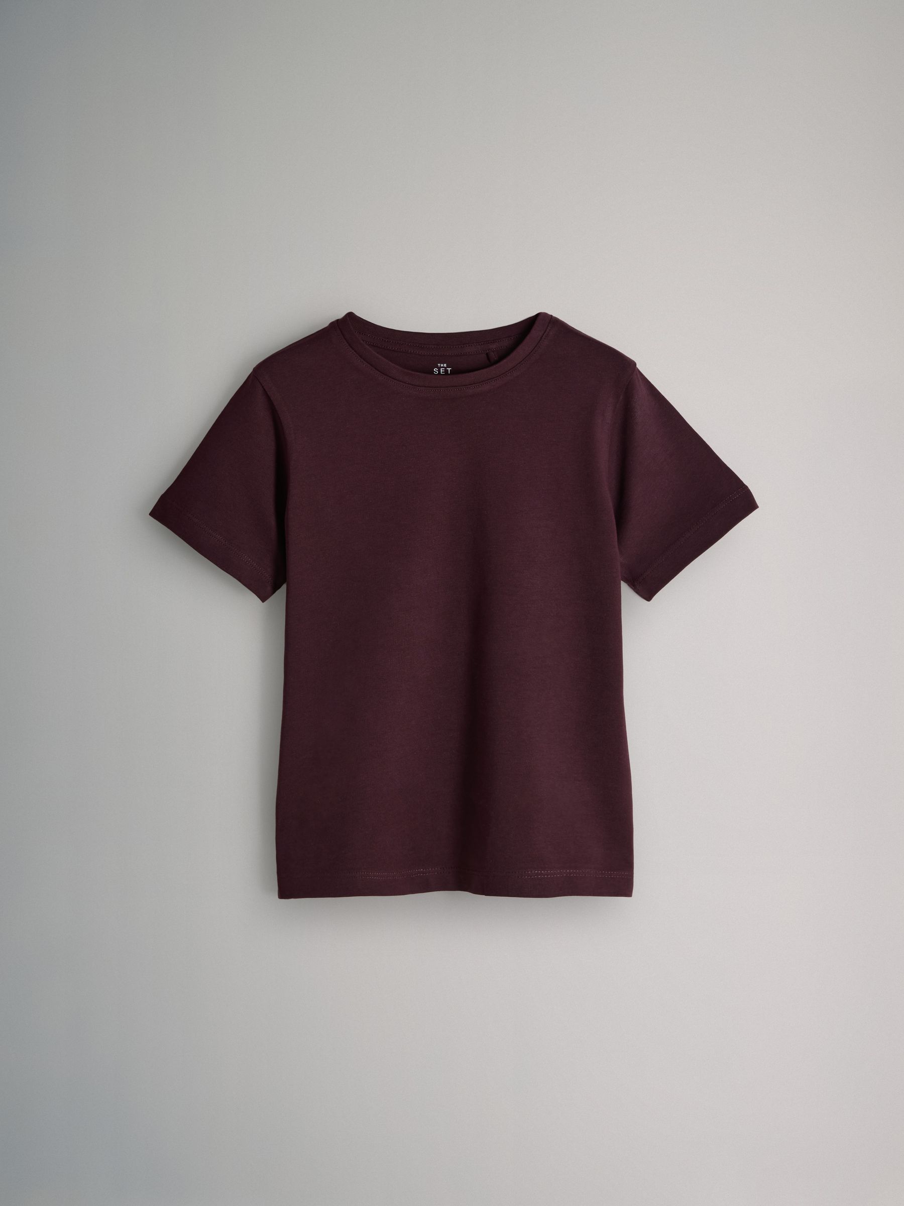 Bruin/Rood/Roze/Wit - The Set 5 Pack Regular Short Sleeve Cotton T-Shirts