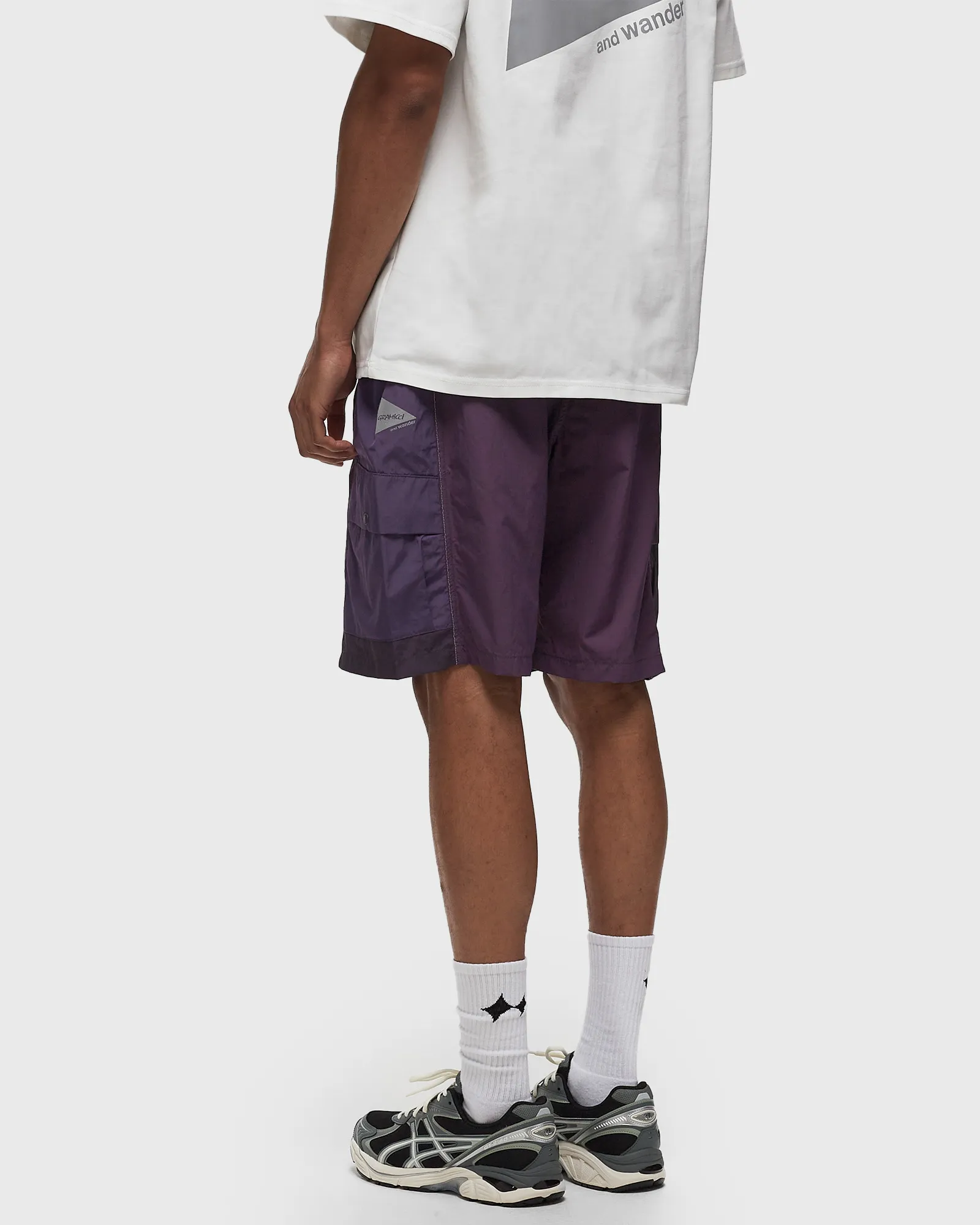 Gramicci x AND WANDER PATCHWORK WIND SHORT