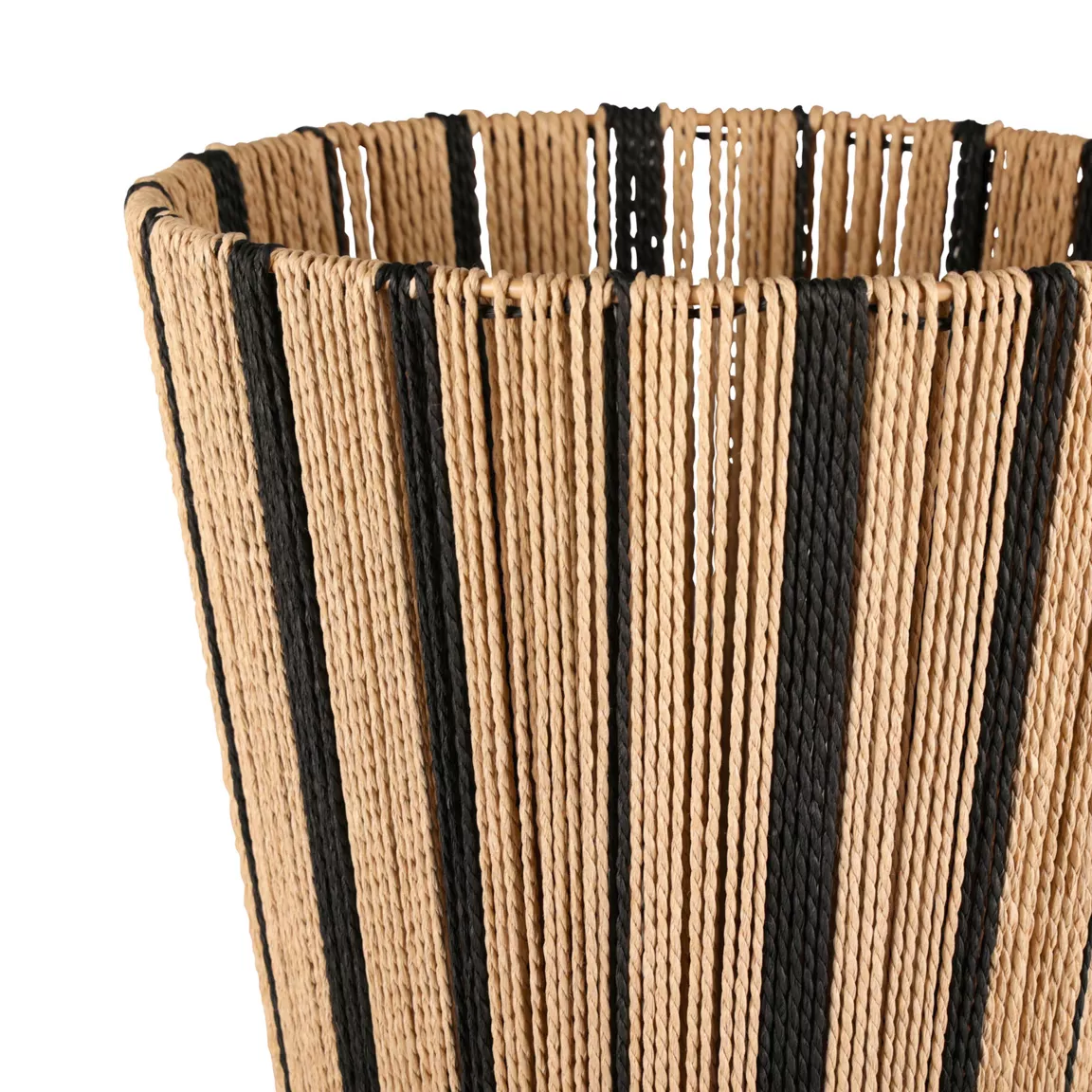 Lampe à poser en corde (H50 cm) Tama Noir et naturel