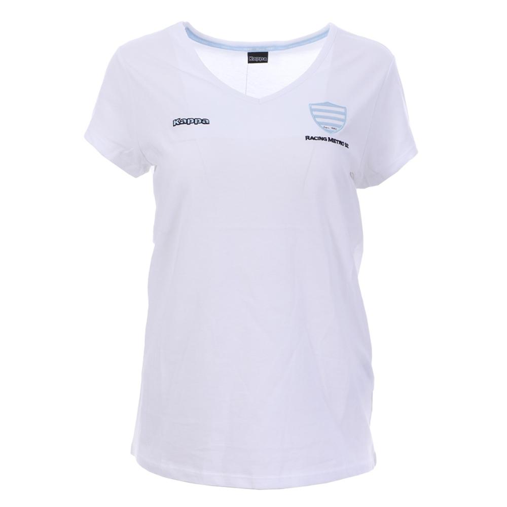 Kappa Racing 92 T-Shirt Rugby Blanc Femme Kappa