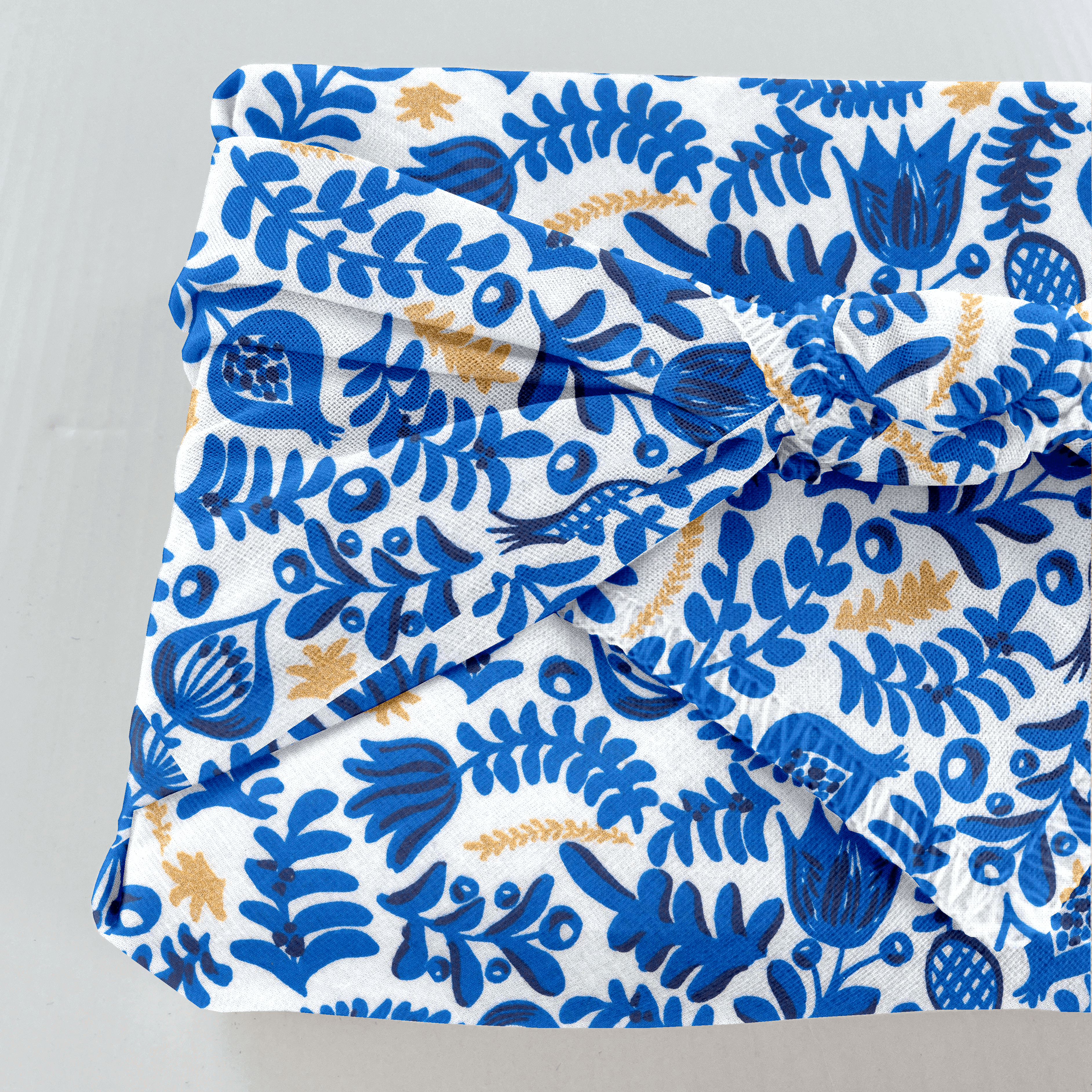 Furoshiki Moyen 48 X 48 Cm Passion Bleue