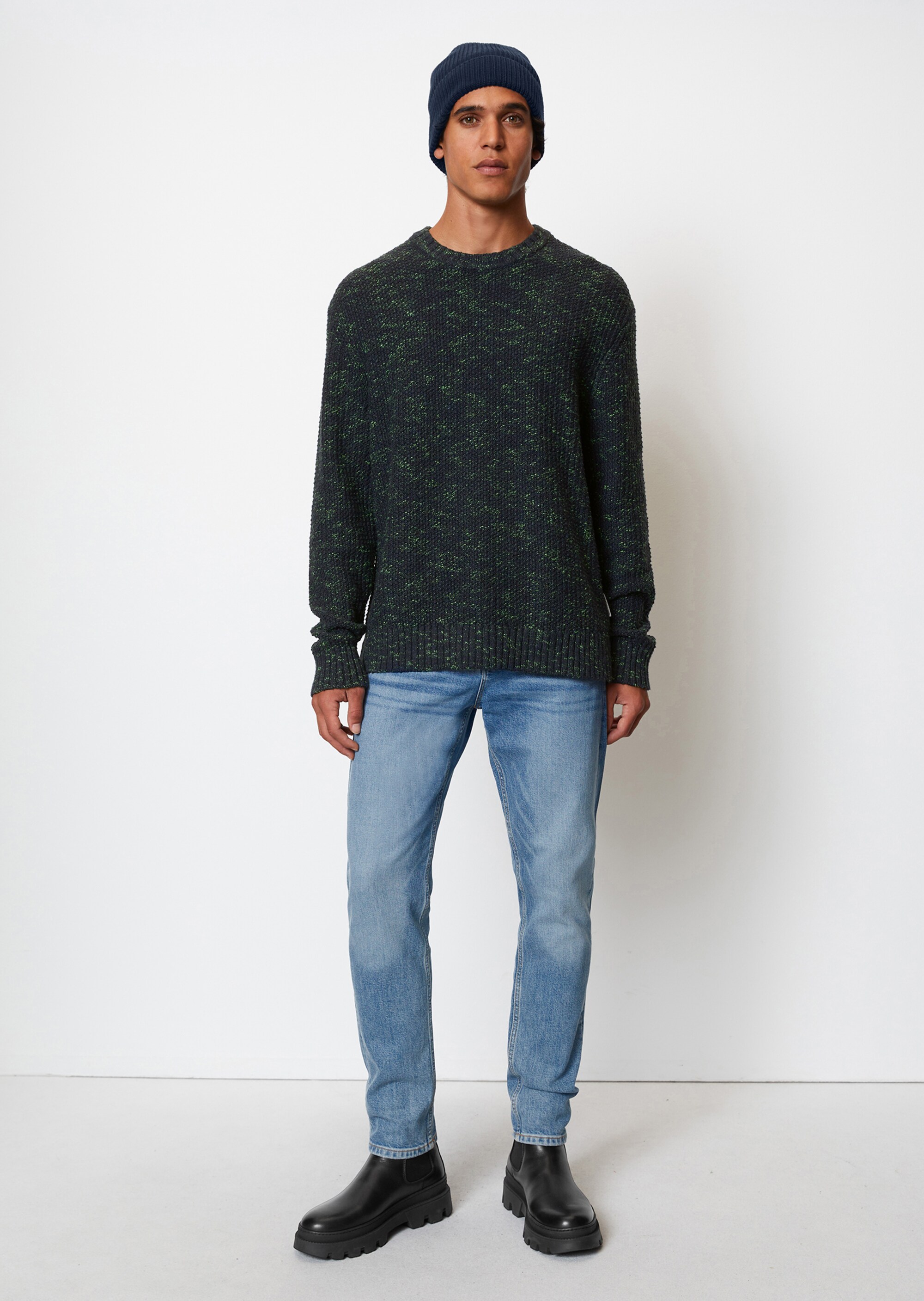 Pullover relaxed mit Mouliné-Struktur