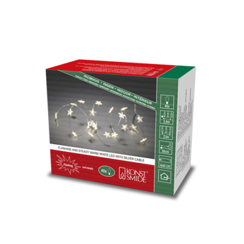 LED decoratie lichtsnoer 20 lampjes op batterij