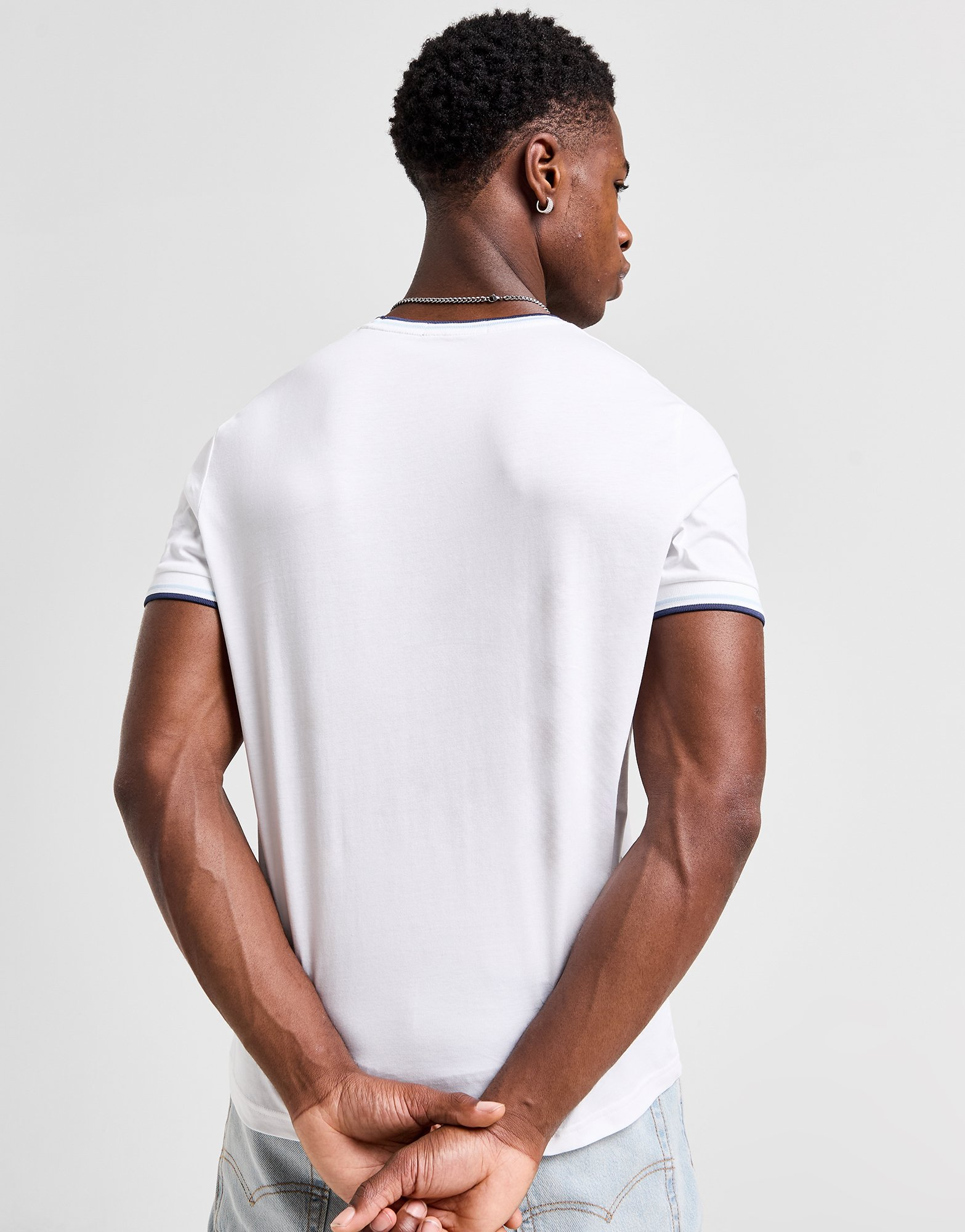 Fred Perry T-Shirt à Manches Courtes Twin Tipped Ringer Homme