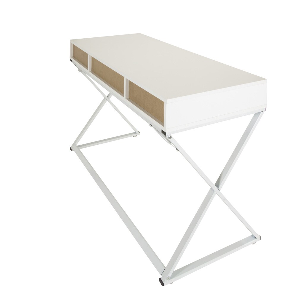 Schreibtisch EASY FLOW III Melaminharzbeschichtete Spanplatte, Gestell pulverbeschichteter Stahl hjh OFFICE