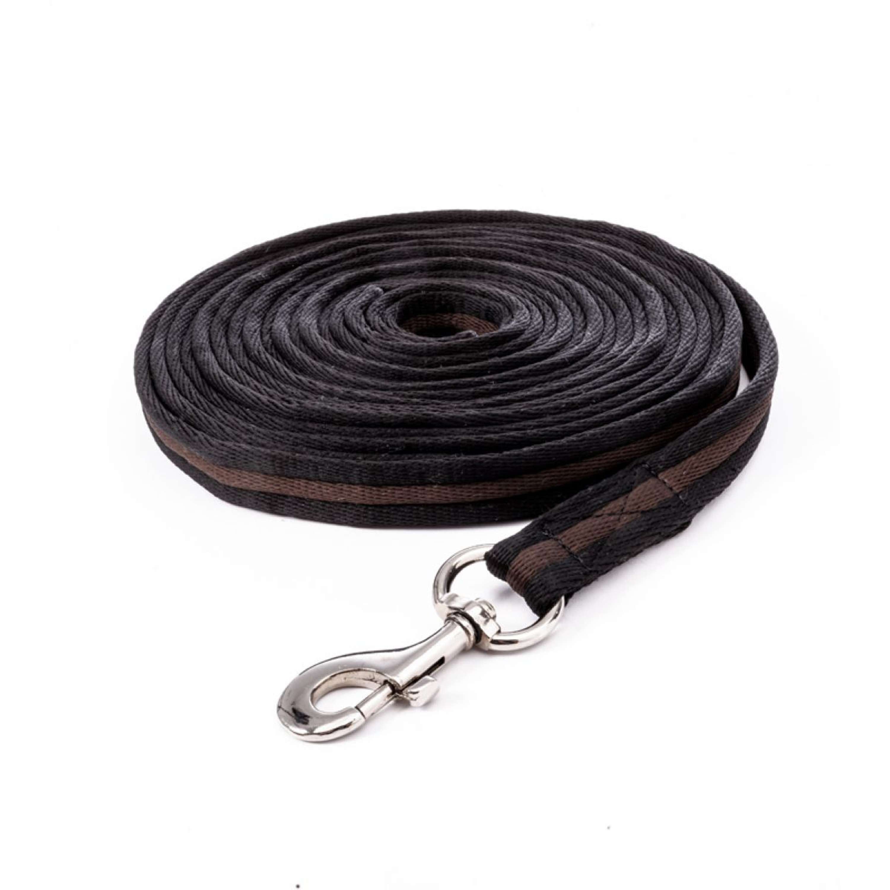Kavalkade Longeerlijn BlackDuo 25mm Zwart/Bruin