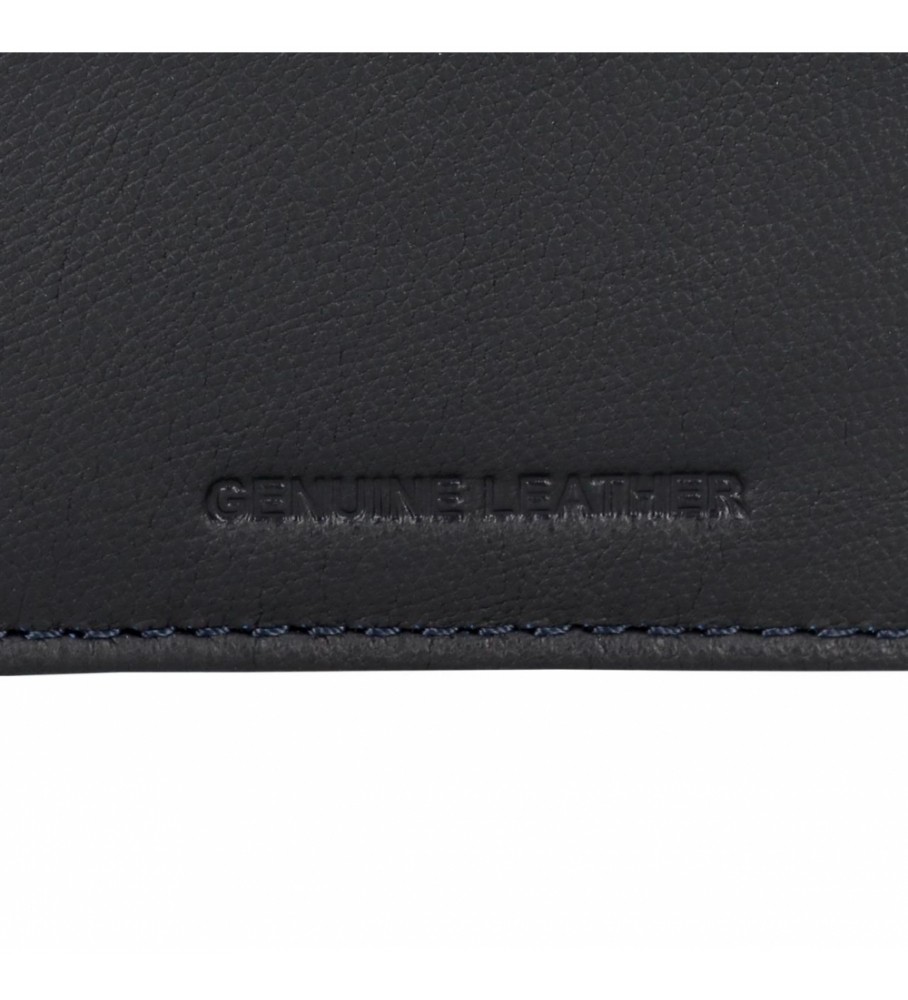 Carteira Joumma Bags Adept Jim Simple Azul Marinho - 11x8x1cm -