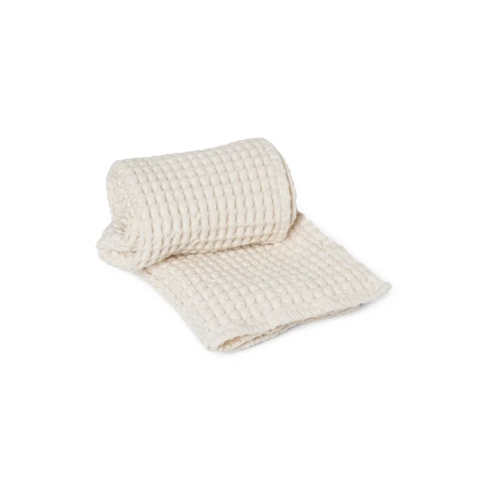 Ferm Living - Organic Handtuch, 100 x 50 cm, weiss