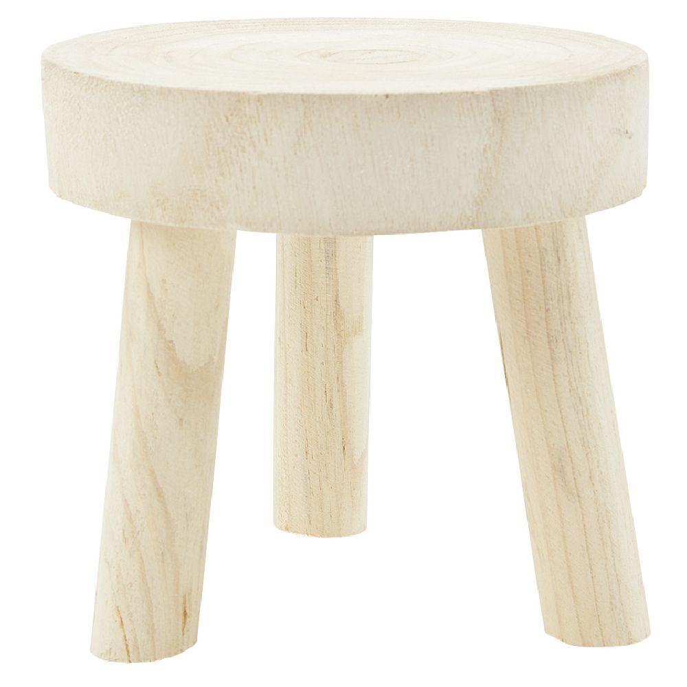 Porte plante en bois H14 cm