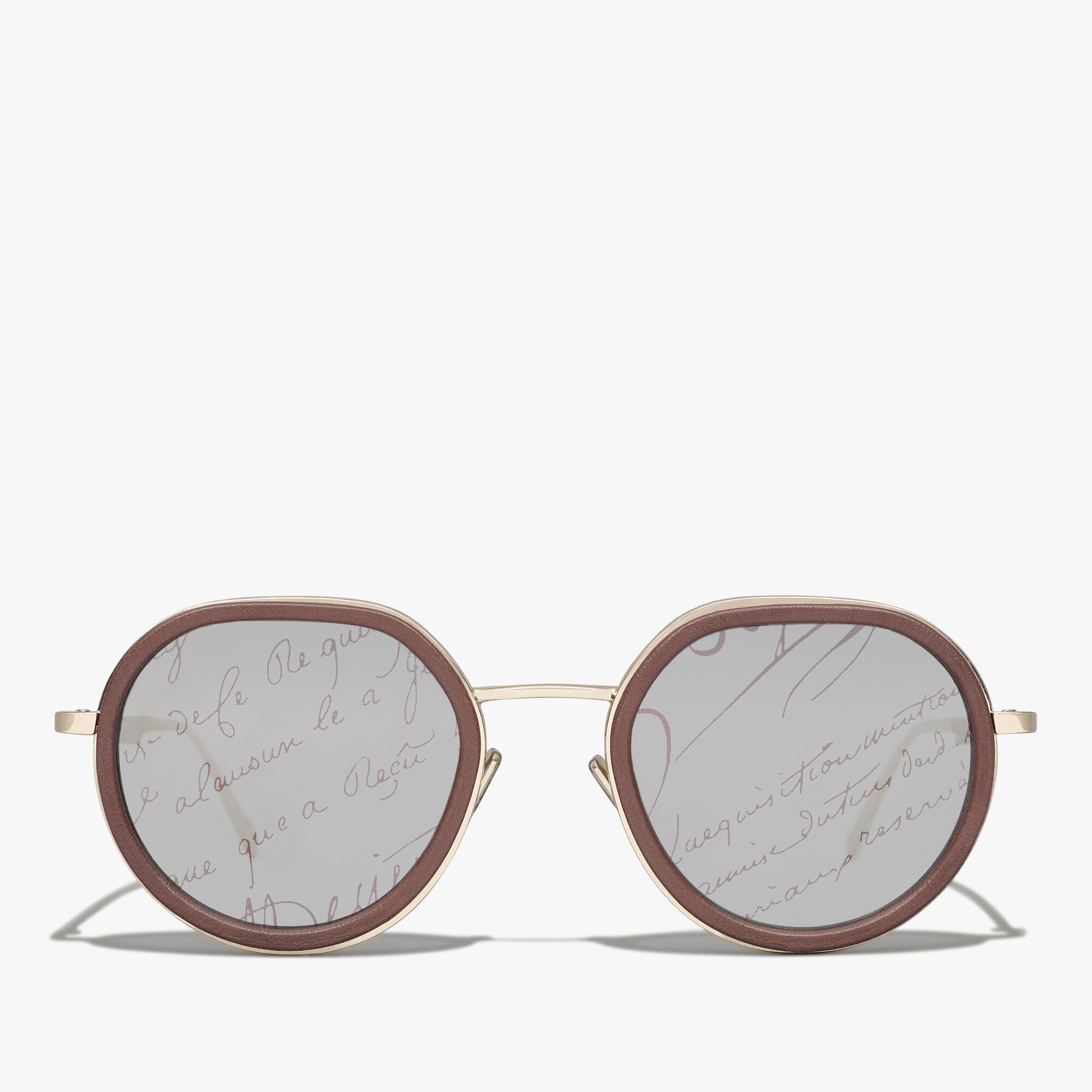 Lunettes De Soleil Centaury En Metal Et Cuir