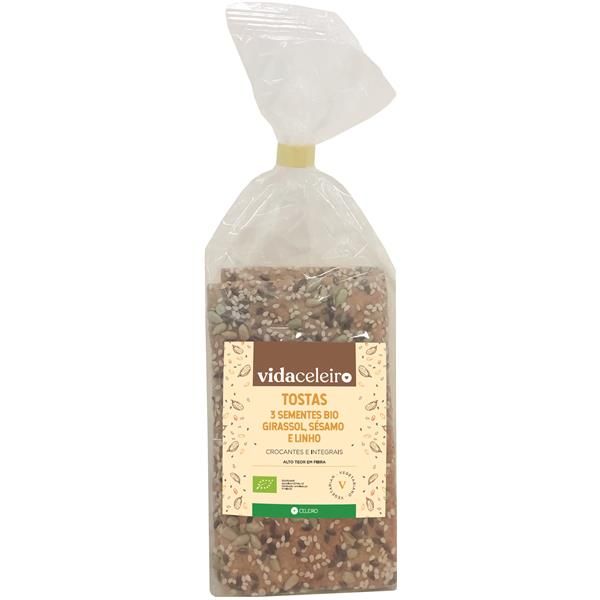 Vida Celeiro Tostas Crocantes Com 3 Sementes Bio 200G
