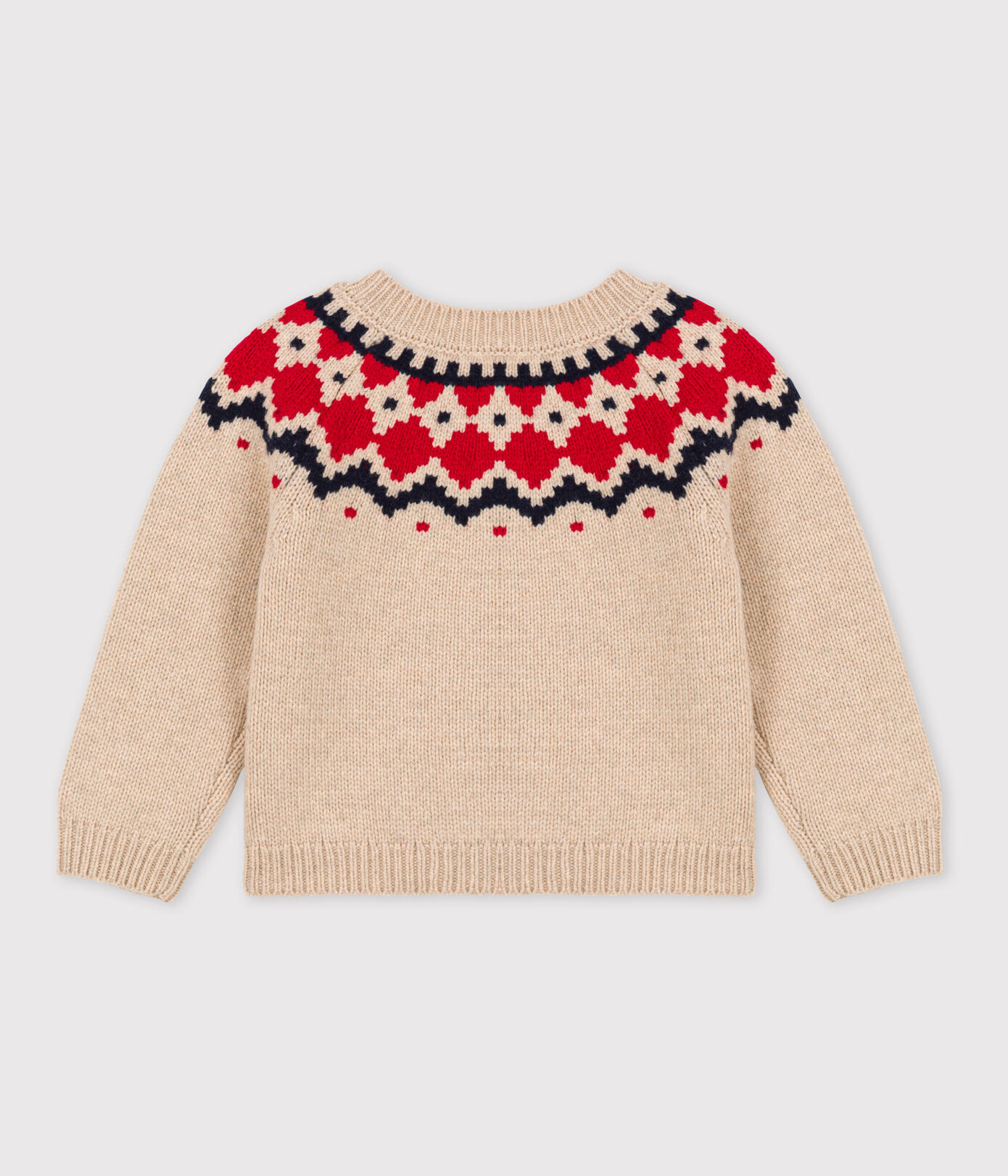 Cardigan bébé en tricot en laine et coton