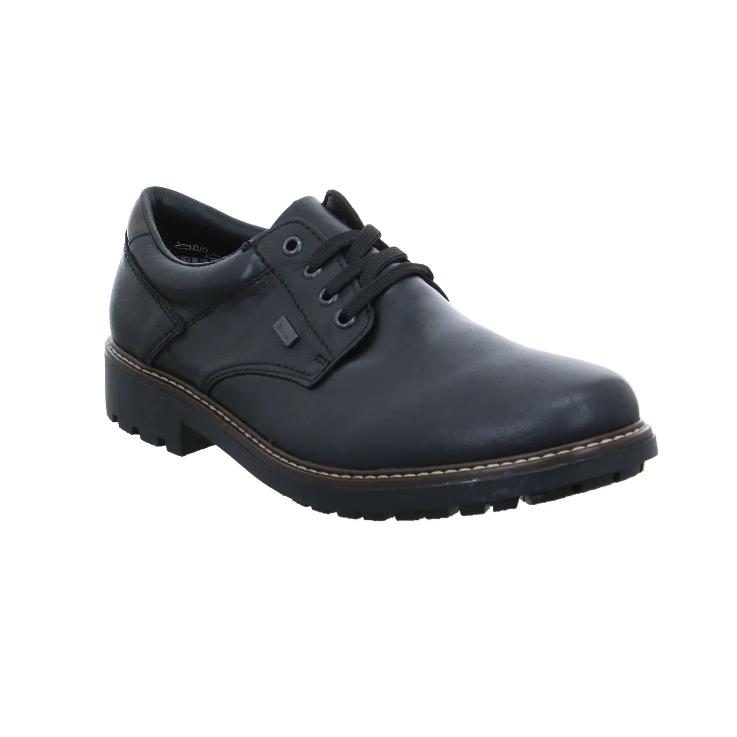 RIEKER Halbschuh Schwarz Leder