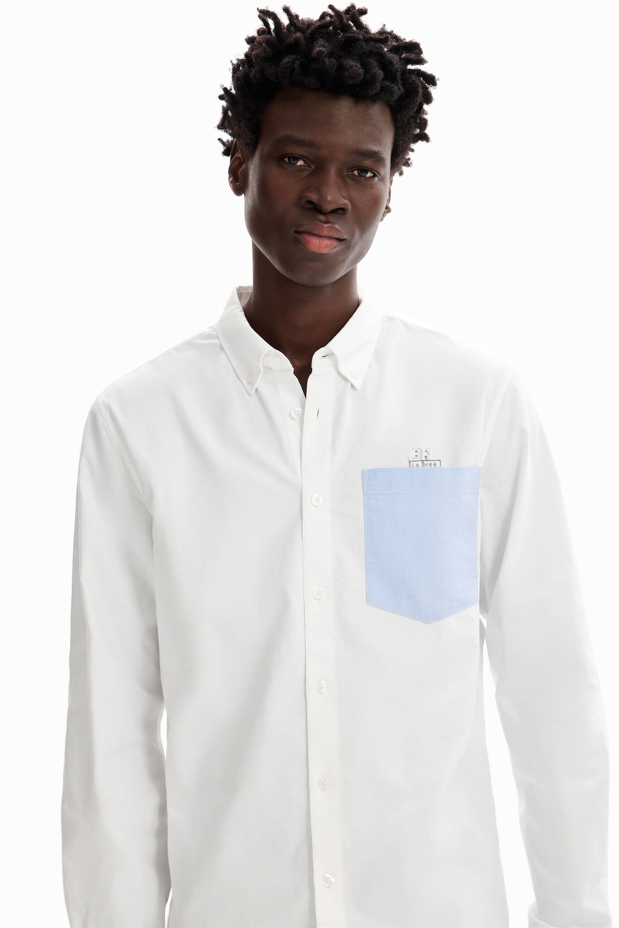 Chemise unie poches