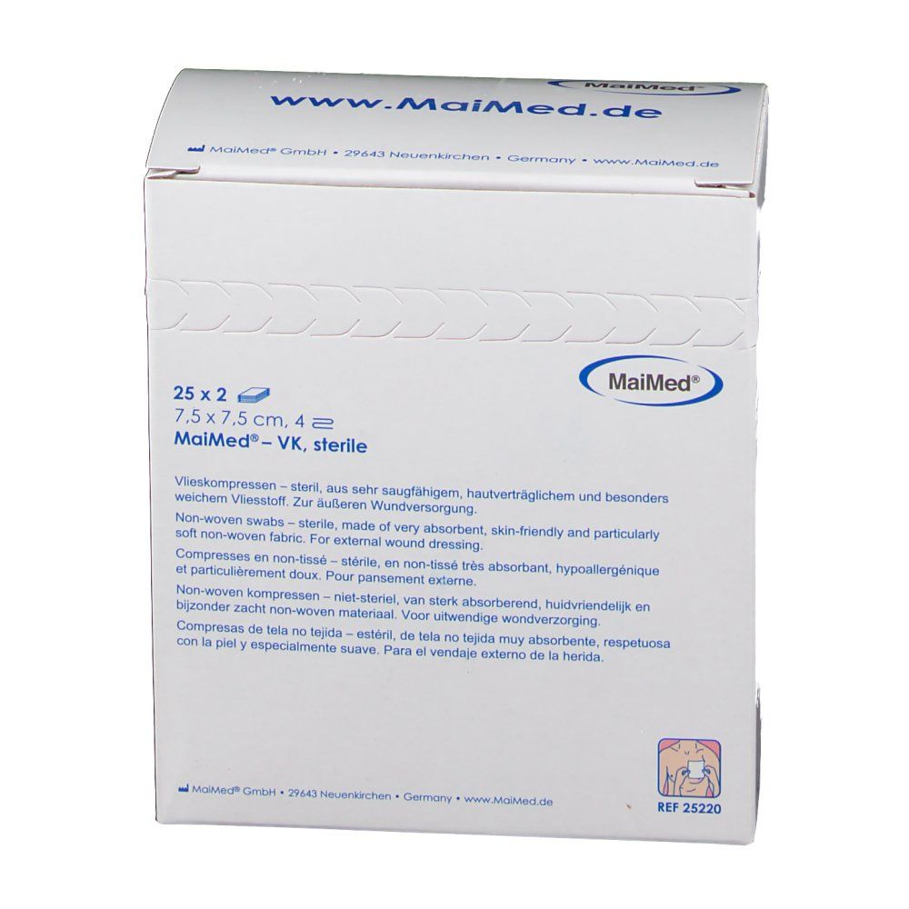 MaiMed® Vlieskompresse 7,5 cm x 7,5 cm steril