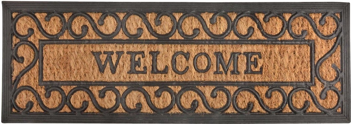 Esschert Design kokosmat welcome naturel 75 x 25 cm