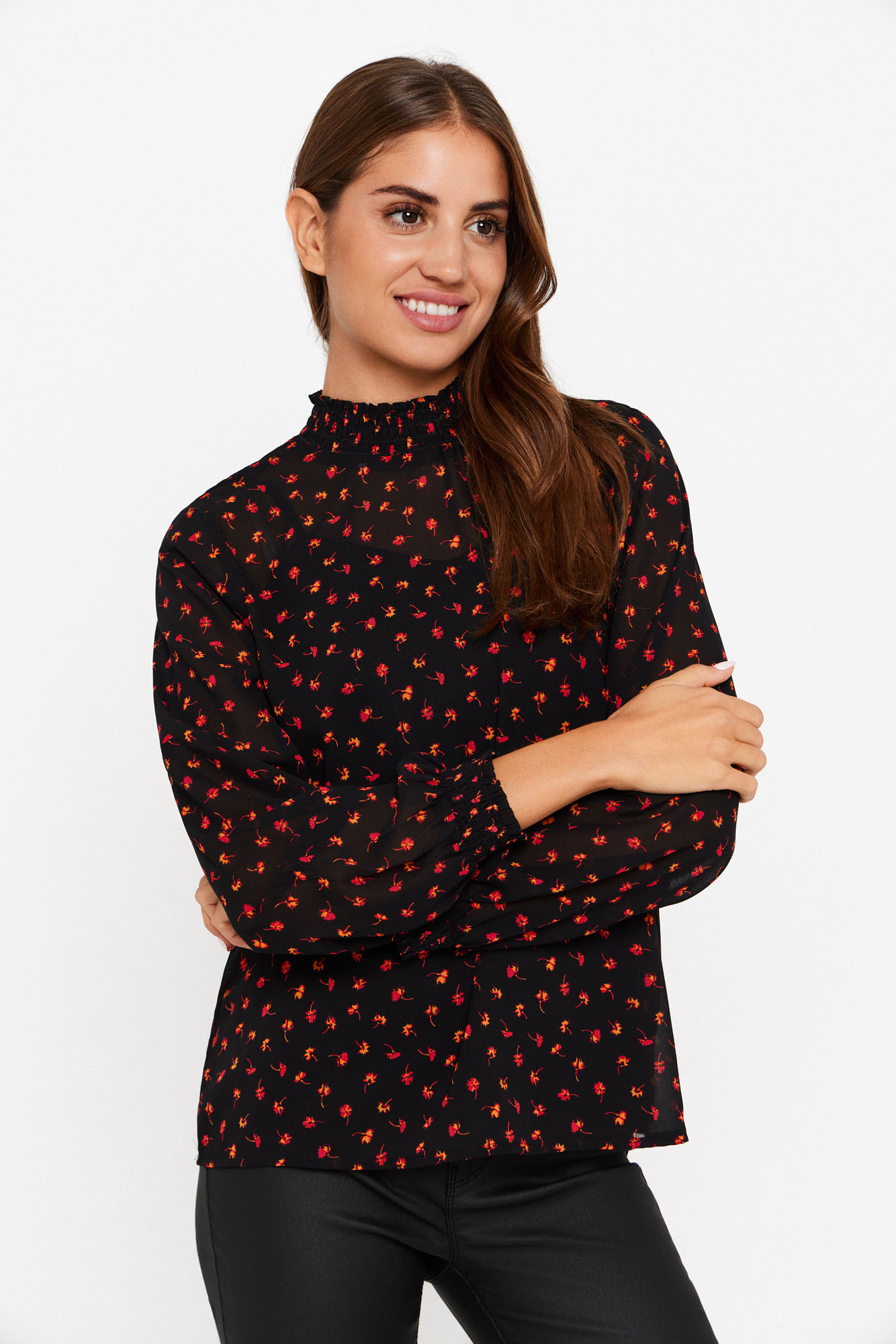 Blusa de mangas compridas