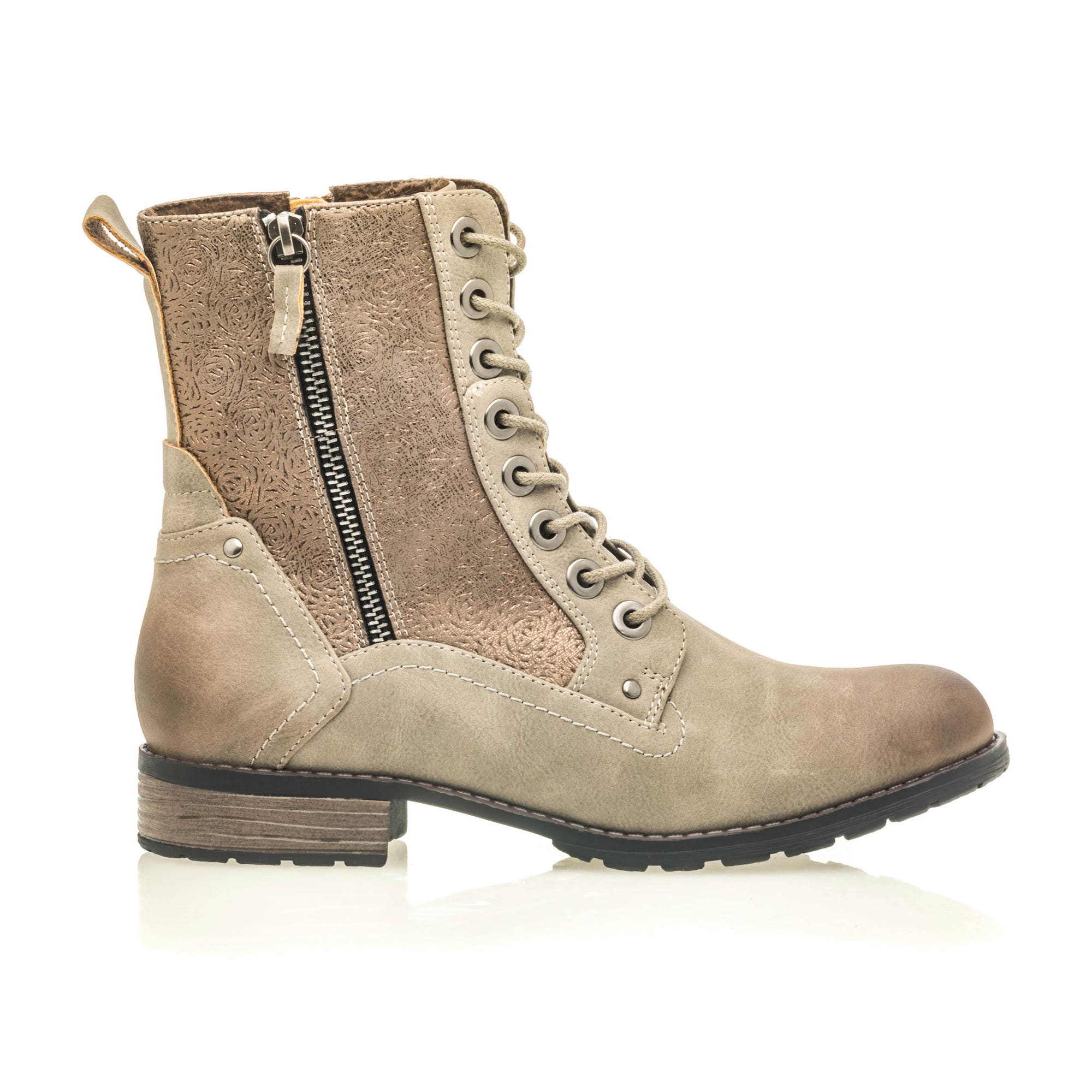 Bottines à lacets Femme gris