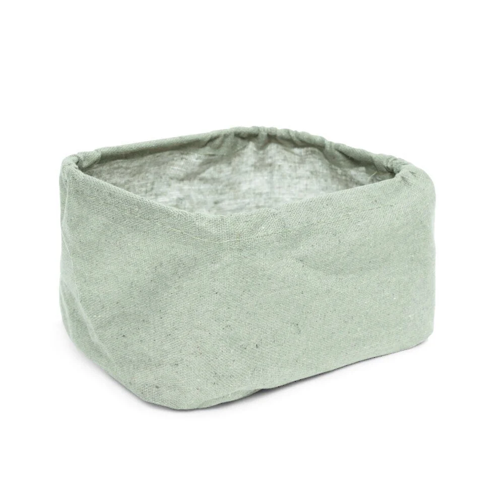 Panier de rangement vert ou marron 17x12xH10cm - 2 modèles