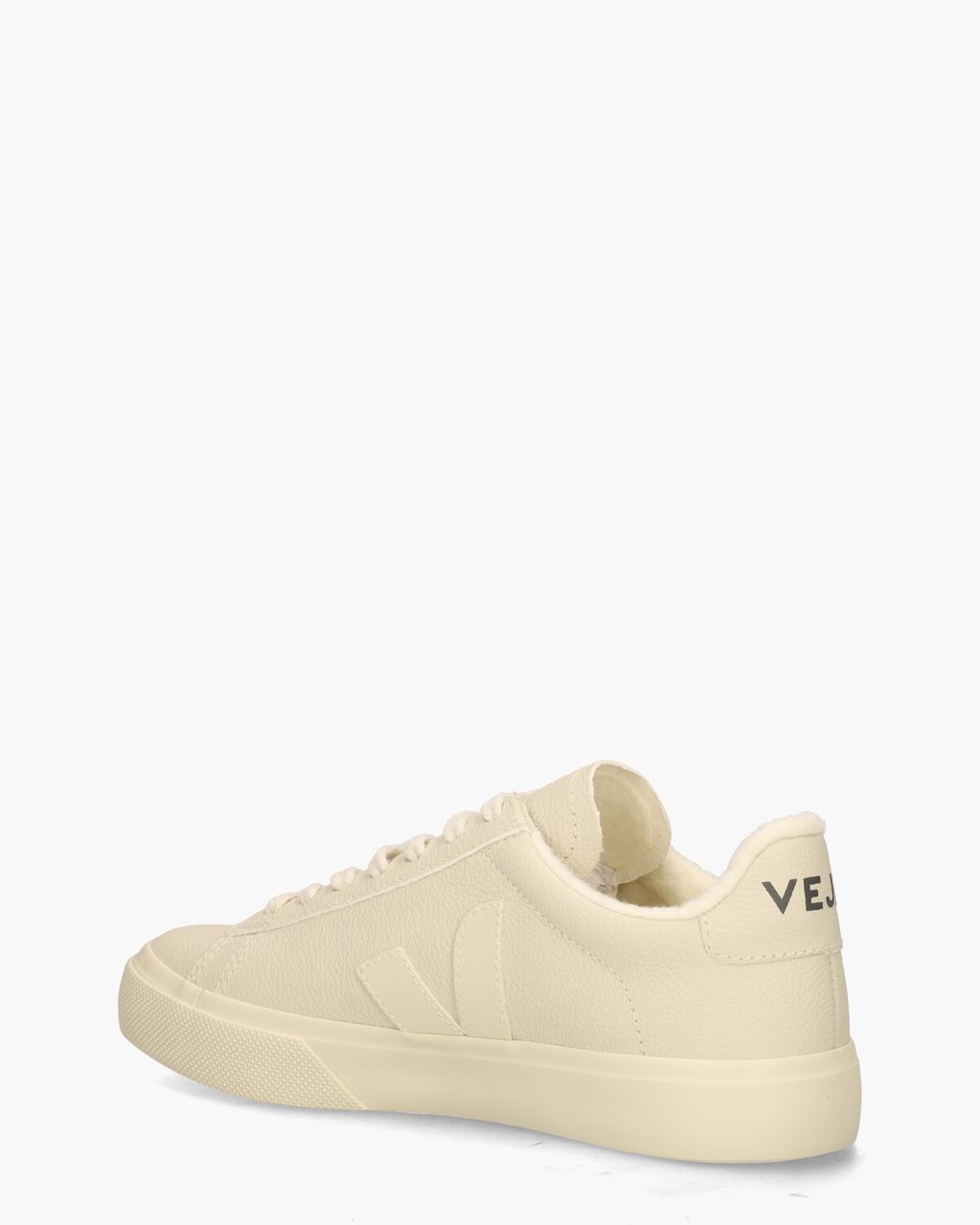 Veja Campo Fured Chromefree Leather Off-White Damessneakers