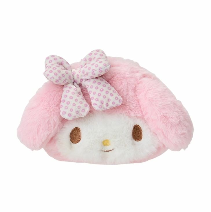 Sanrio - My Melody Face Fluffy Makeup Pouch (Nagomi Pastel Series)