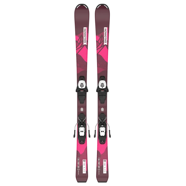 LUX M (and L6)  Junior - All Mountain-Ski-Set für Kids Bordeau/Pink