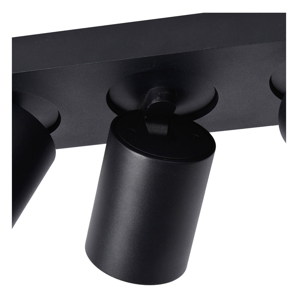 Lucide Nigel plafondlamp 3x 5W zwart
