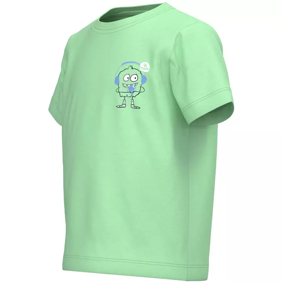 name it T-Shirt Nmmvelix Green Ash