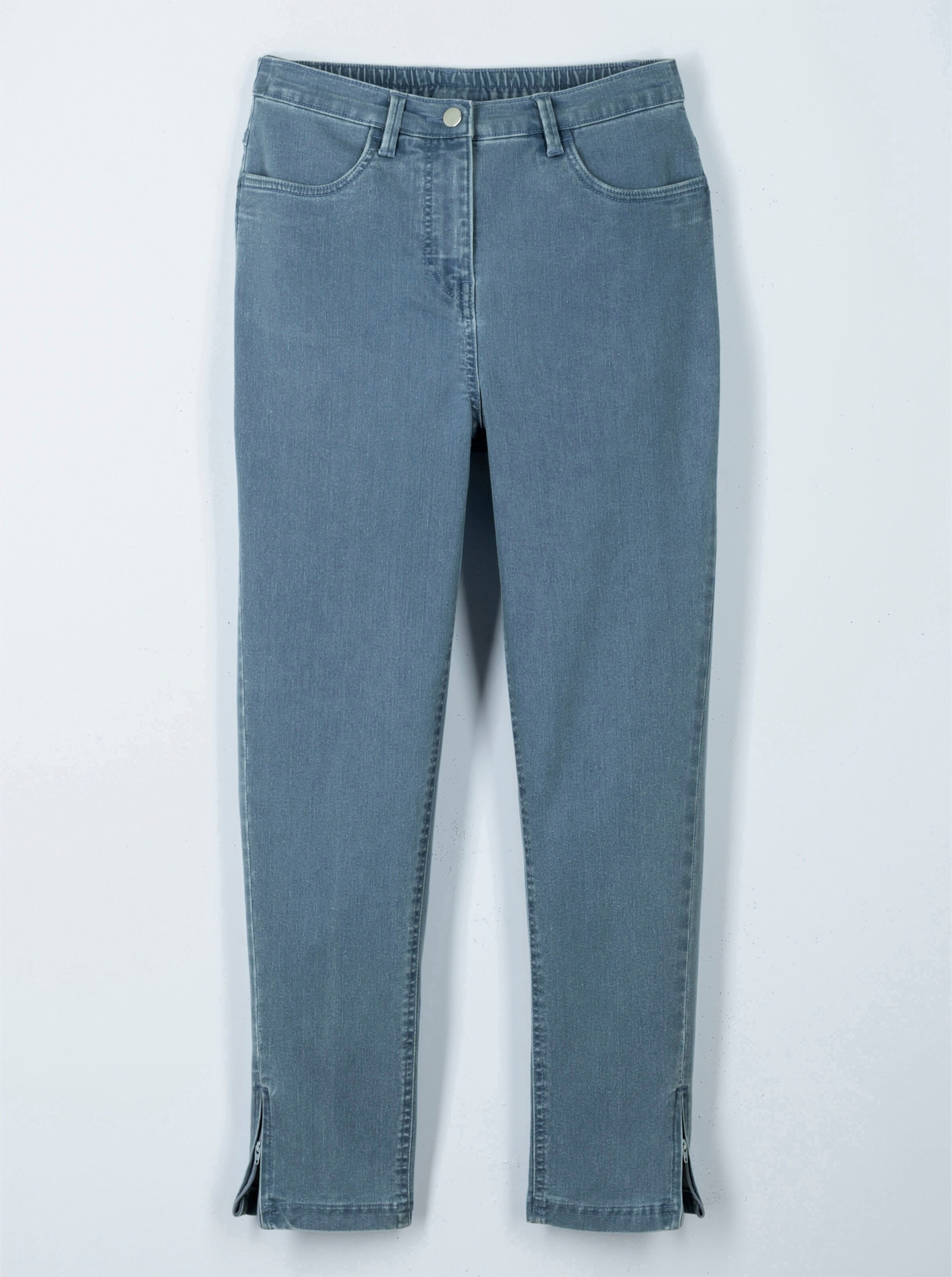 78-Jeans mit seitlichen Reißverschlüssen