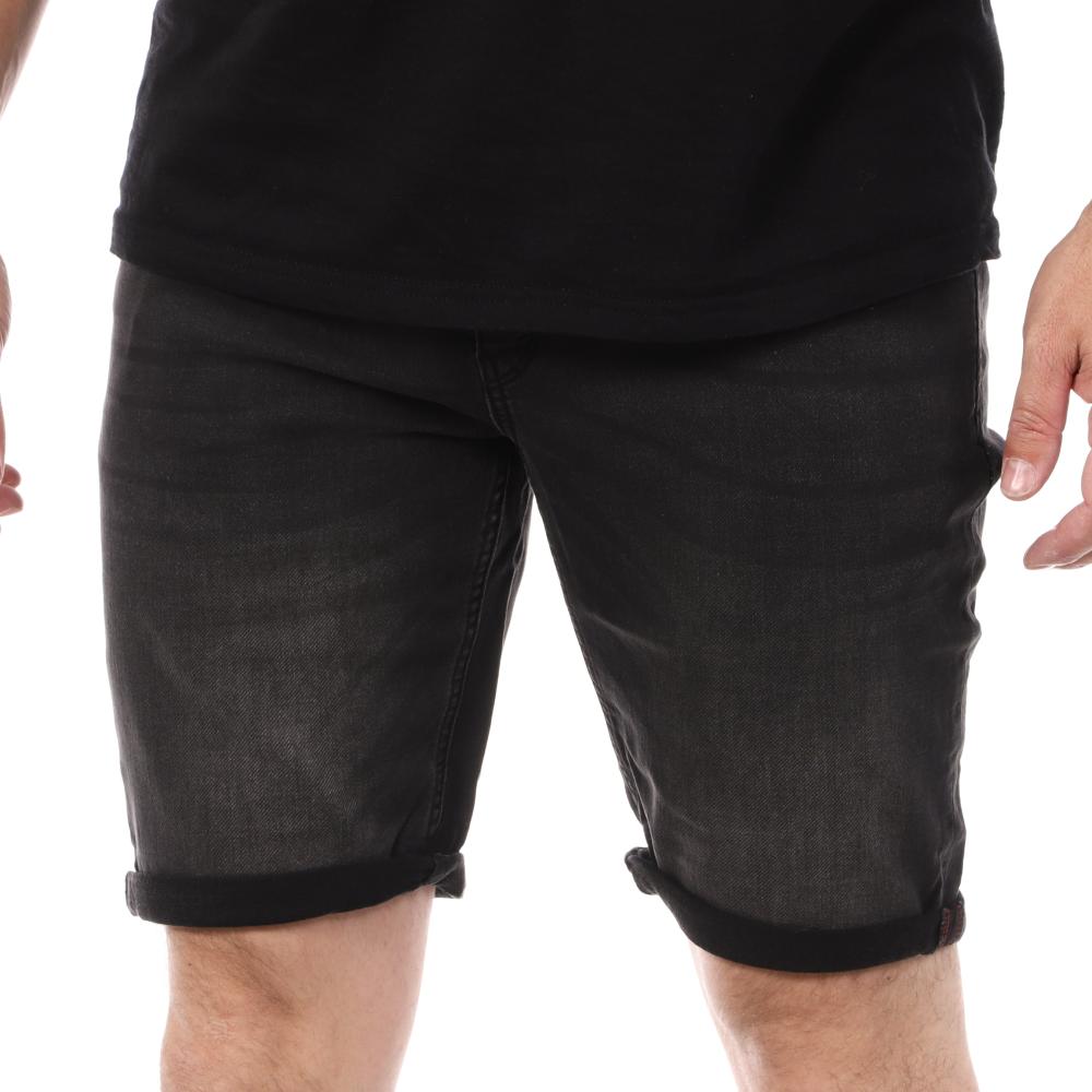 Schott Short en Jean Noir Homme Schott Luca