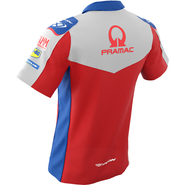 Ixon - Polo Pramac 22 Rouge / Blanc / Bleu