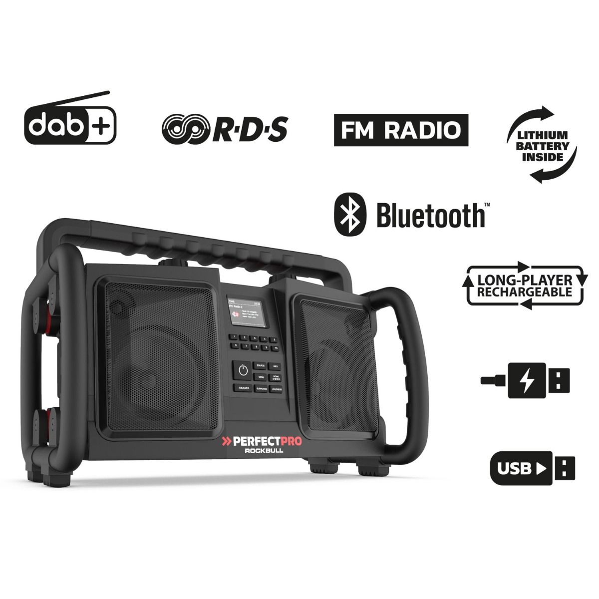 Perfectpro ROCKBULL Radio DAB  - RB2
