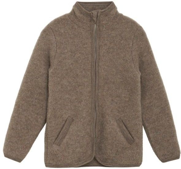 Huttelihut Kids Jacket Wool Fleece Merinovest (Kinderen |bruin)