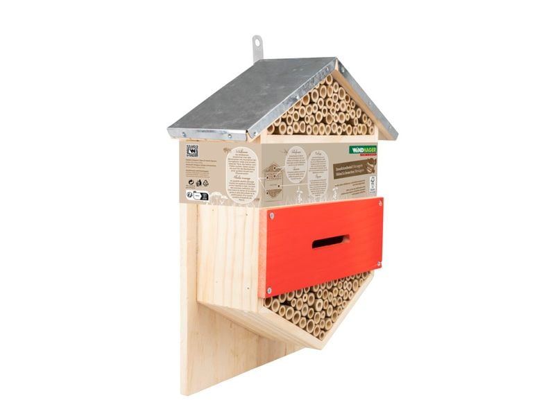 Windhager Insektenhotel Hexagon Brutplatz und Winterquartier für nützliche Insekten