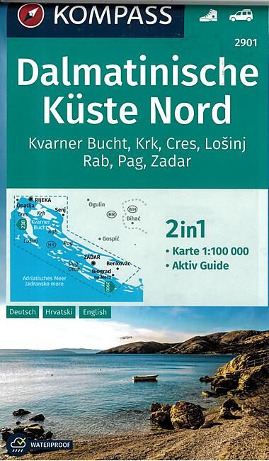 KOMPASS - 2901 DALMATINISCHE KUSTE NORD 1 100 000