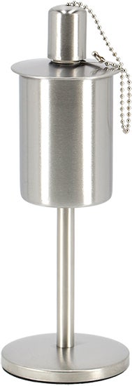 Esschert Design tuinfakkel Fancy Flames Zilver 9,1 x 9,1 x 25,8 cm