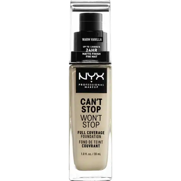 Can't Stop Won't Stop Foundation 6.3 Warm Vanilla