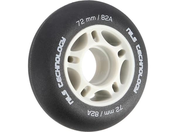 NILS Extreme PU 72x24 82A SVART MATTE HJUL (4 stk) NILS EXTREME