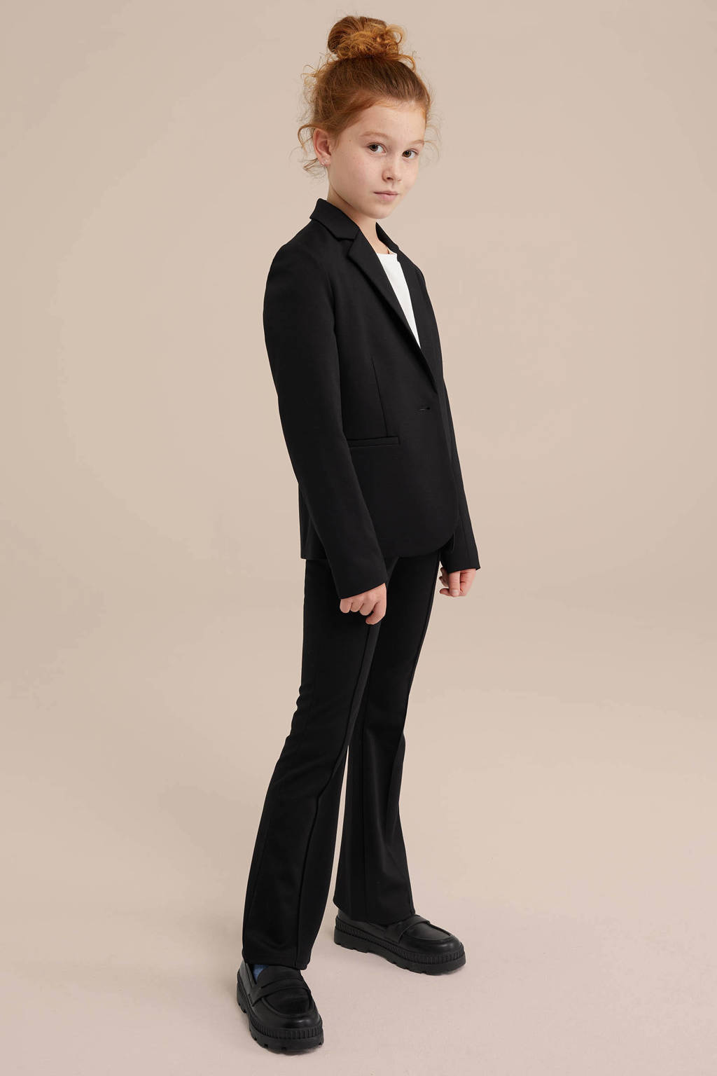 WE Fashion longsleeve - set van 2 zwart/wit