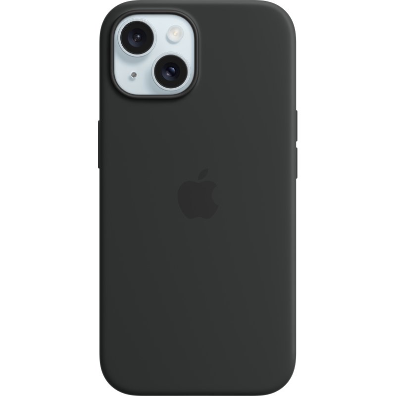 Apple Coque en silicone avec MagSafe pour iPhone 15 - Noir