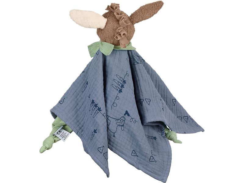 Sterntaler Schmusetuch Esel Emmilius Gr. L 35 cm grosses Schnuffeltuch aus Musselin und Singlejersey mit Knoten