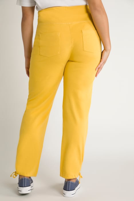 Bellieva-Sweatpants, extrabreiter Bund, Biobaumwolle